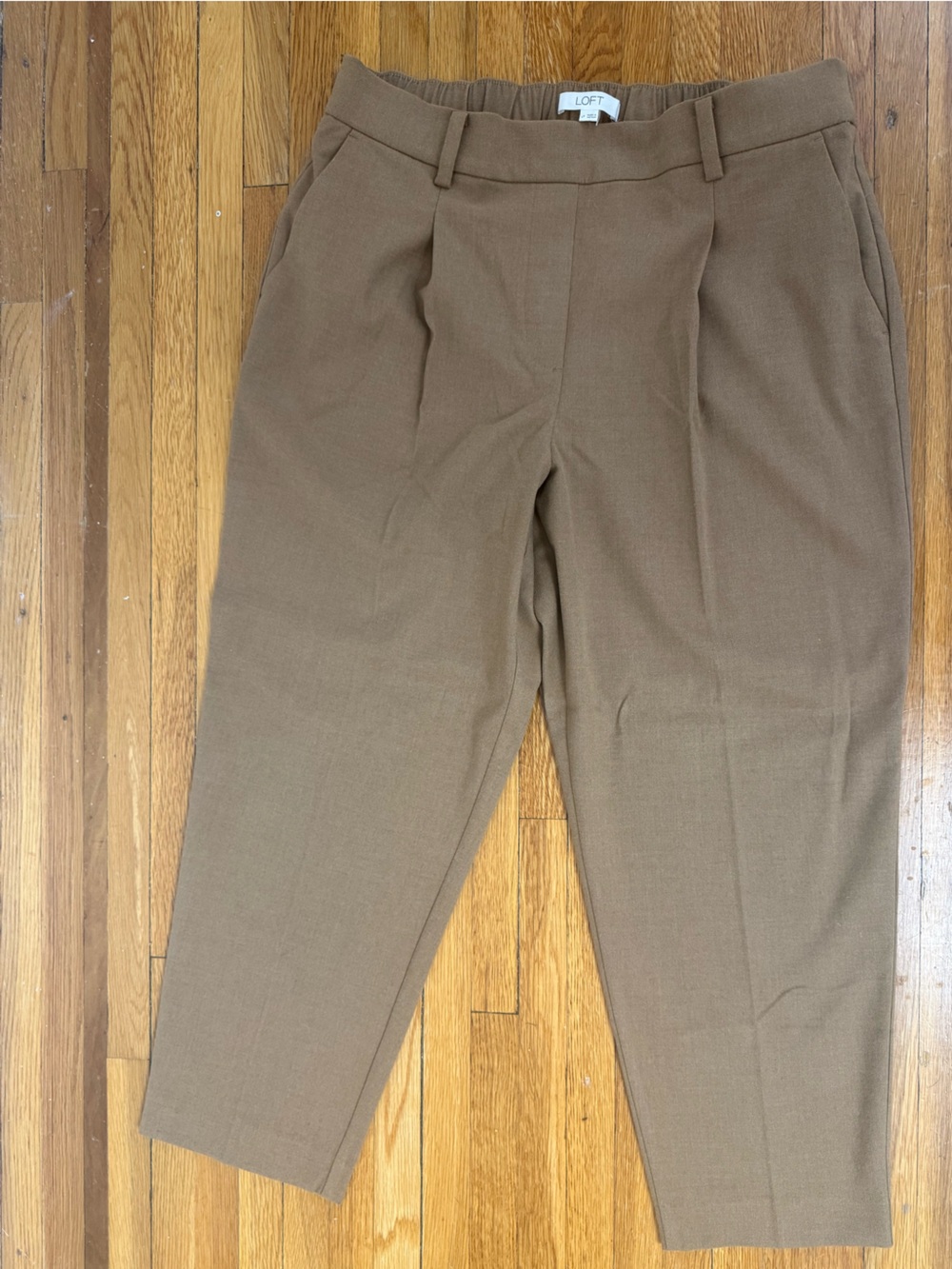 LOFT Men's Brown Dress Pants - Straight Leg